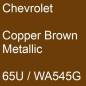 Preview: Chevrolet, Copper Brown Metallic, 65U / WA545G.